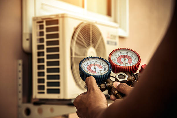 Professional Ductwork Repair technician working in Orange, NJ